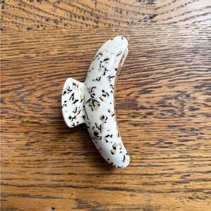 machete grande claw clip white flecked